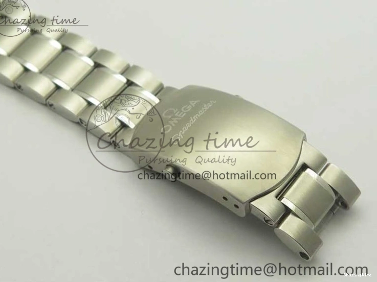 1219 WellDesigned Speedmaster Moonwatch OMF 1:1 Best Edition Black Dial SS Hand on SS Bracelet A 8043